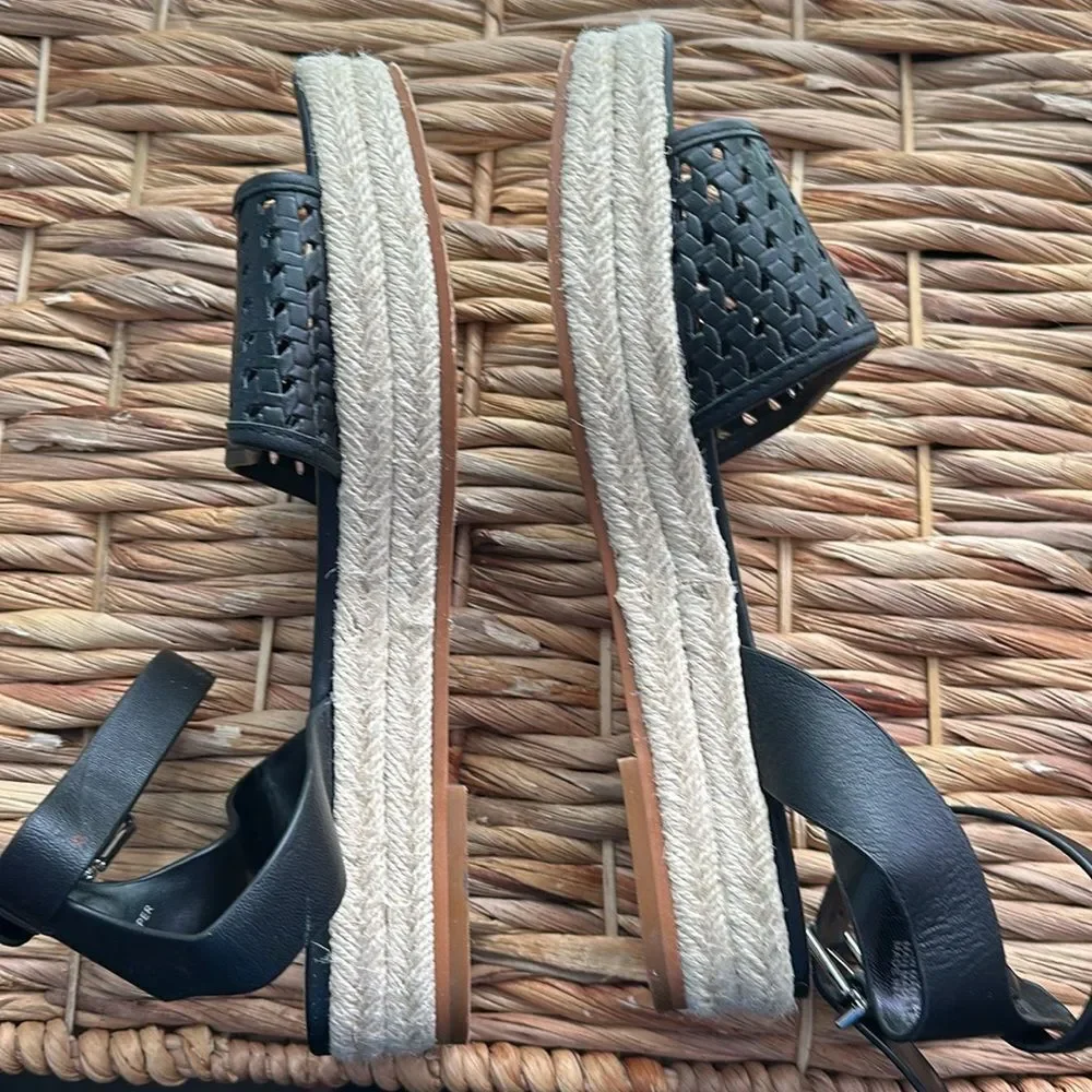 Women's Size 9 Vince Camuto Kovya‎ Espadrilles Black summer resort casual